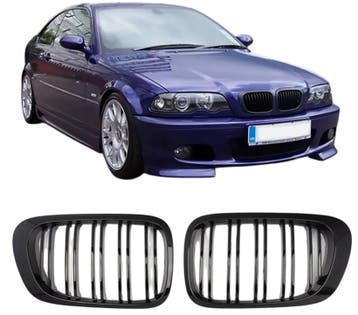 Grillen set | Nieren | geschikt voor BMW 3-series | E46 coup, Auto-onderdelen, Verzenden, Nieuw, BMW