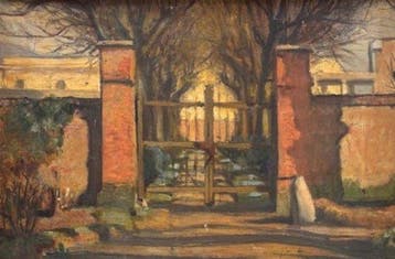 Cesare Tubino (1899-1990) - Ingresso di Villa Tubino a San, Antiek en Kunst