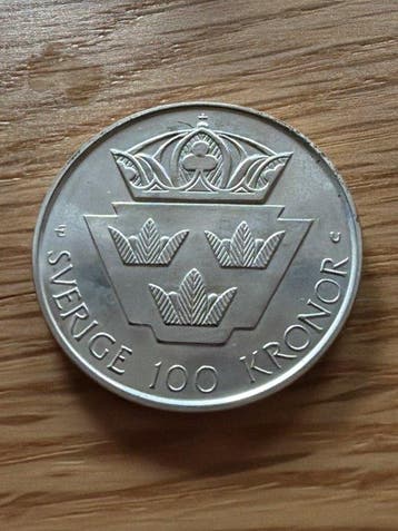 Zweden. 100 Kronen 1985 40-jährigen Bestehen der Vereinten
