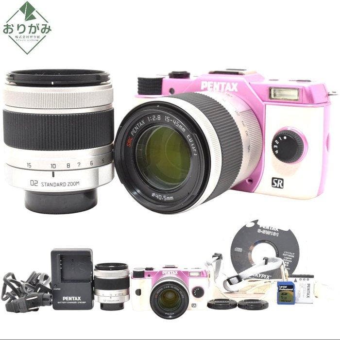Pentax Q10 Purple and White + SMC 2.8-4.5/5-15mm ED AL + SMC, Audio, Tv en Foto, Fotocamera's Digitaal