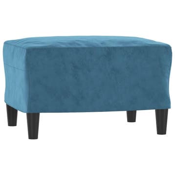 Hocker 60x50cm Blauw - Tweedekansje | OP=OP, Minder dan 50 cm, Ophalen of Verzenden, Zo goed als nieuw, Modern