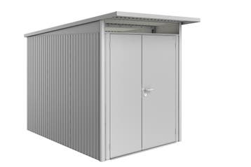 Biohort Berging Avantgarde met Dubbele Deur Zilver 180 x 300, Nieuw