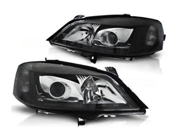 Koplampen Black H7 geschikt voor Opel Astra G, Auto-onderdelen, Verlichting, Verzenden, Nieuw, Opel