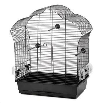 Vogelkooi Inter-Zoo Laura 3 Zwart – Parkietenkooi met zwa., Verzenden, Nieuw, Overige materialen, Vogelkooi