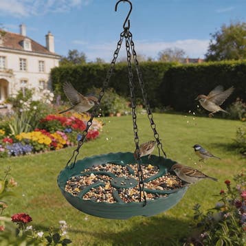 Hangende Vogelvoeder en Badstation - Alles-in-één Voeder- en