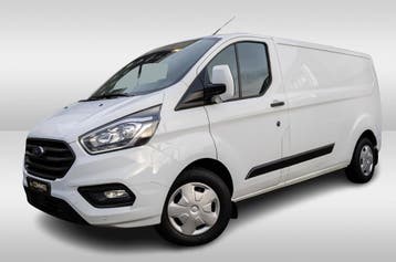 Ford Transit Custom 300 2.0 TDCI L2H1 Trend, Stof, Gebruikt, Zwart, Wit