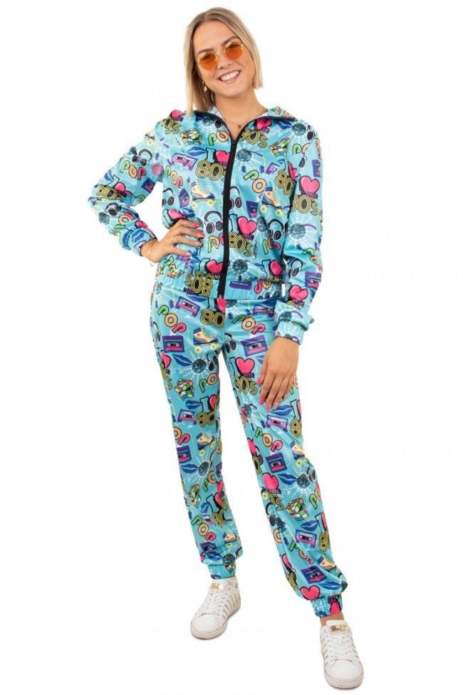Jaren 80 Trainingspak Pop Love Dames, Kleding | Dames, Carnavalskleding en Feestkleding, Nieuw, Ophalen of Verzenden