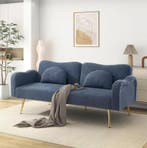Modern 2-in-1 Sofa Bed met Verstelbare Rugleuning en Gouden, Verzenden, Nieuw