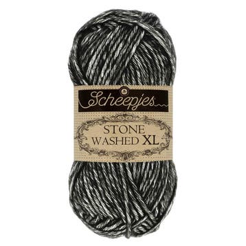 Scheepjes Stone Washed XL - 843 Black Onyx, Ophalen of Verzenden, Nieuw, Breien of Haken, Wol of Garen