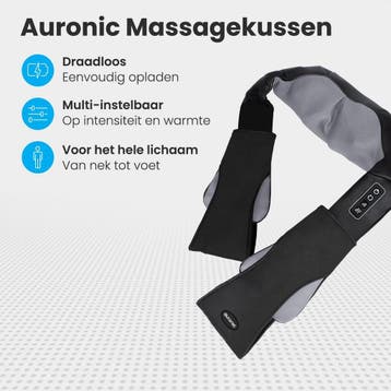 2dekans | Auronic Draadloos Shiatsu Massagekussen -, Ophalen of Verzenden, Zo goed als nieuw