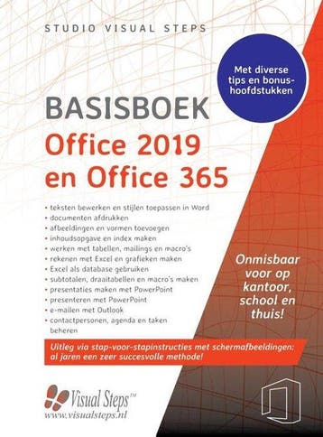9789059055155 Basisboek Office 2019, 2016 en Office 365, Verzenden, Zo goed als nieuw, Studio Visual Steps