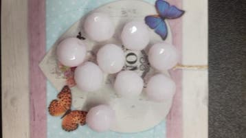 10 stuks schiterende facetkralen 12mm opal pink (Glaskralen), Ophalen of Verzenden, Nieuw, Kraal