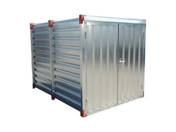 Materiaalcontainer 3.mtr met dubbele deur 10.ft, Verzenden