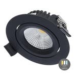 LED Inbouwspot Varda Slim-Fit 4W/6W Zwart | Dimbaar | IP6..., Huis en Inrichting, Ophalen of Verzenden, Nieuw