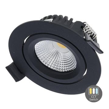 LED Inbouwspot Varda Slim-Fit 4W/6W Zwart | Dimbaar | IP6..., Ophalen of Verzenden, Nieuw