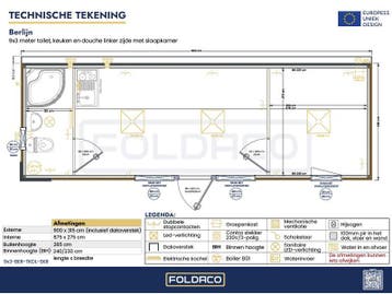 Container kantoorunit luxe Berlijn unit 9x3M – op=op