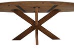 Landelijk Klassiek - ovaal - eettafel Ovalvik - Teak, 100 tot 150 cm, Teakhout, Vijf personen of meer, Japandi, organisch, scandinavisch, deens, fins, zweeds