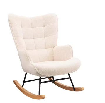 Nieuw Teddy Schommelstoel Beige – Ergonomisch en Hout Design, Verzenden, Nieuw