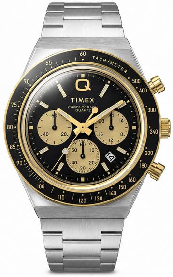 Timex TW2W64200 Q Chronograph horloge, Sieraden, Tassen en Uiterlijk, Horloges | Heren, Overige merken, Staal, Verzenden, Polshorloge