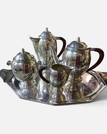 BOUILLET ET BOURDELLE art deco - Koffie- en theeservies (5)
