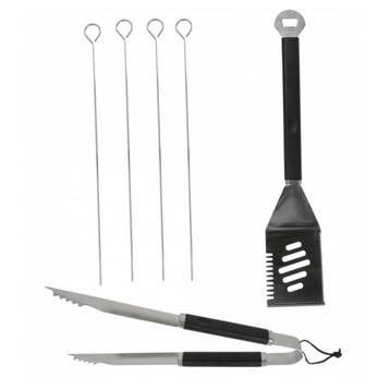 BBQ Collection 6-delige RVS BBQ-set - Spatel met opener,..., Ophalen of Verzenden, Nieuw