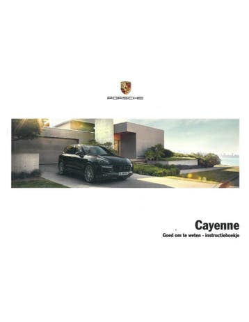 2018 PORSCHE CAYENNE INSTRUCTIEBOEKJE NEDERLANDS, Auto diversen, Handleidingen en Instructieboekjes