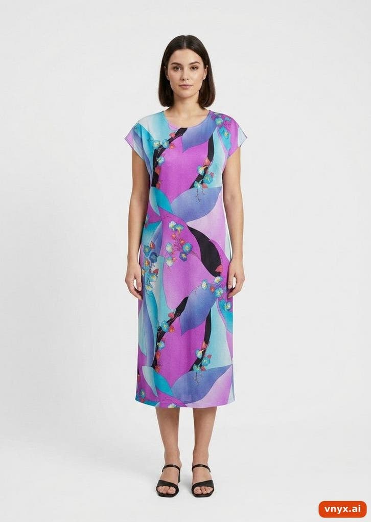 BOAS Zomerjurken Dames maat WM / LMaxi Paars Vintage, Kleding | Dames, Jurken, Ophalen of Verzenden