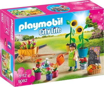 Playmobil City Life Bloemist met Handkar en Reclamebord - 90, Verzenden, Nieuw
