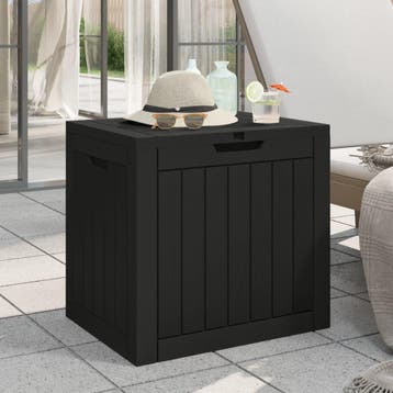 vidaXL Tuinbox 55,5x43x53 cm polypropeen zwart, Tuin en Terras, Verzenden, Nieuw