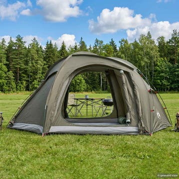 vidaXL Trekkingtent met regenhoes waterdicht 3-persoons, Verzenden, Nieuw, Tot en met 2