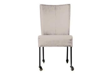 Eetkamerstoel Wiske - eetkamerstoelen - Creme, Nieuw, Stof