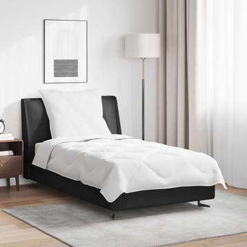 vidaXL Zomer Dekbed met kussen 2 st Wit Microvezel, Verzenden, Nieuw, Wit
