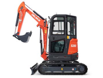DELEKS® S280CK Minigraver 2.8t Graafmachine m. CABINE KUBOTA, Zakelijke goederen, Ophalen of Verzenden, Graafmachine