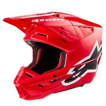 Alpinestars S-M5 Corp Helm Ece 22.06 Felrood Glanzend, Motoren, Kleding | Motorhelmen, XXL, Nieuw met kaartje, Overige merken
