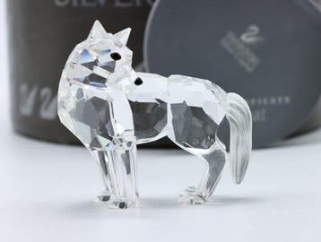 Figuur - Swarovski - Wolf (Boxed + Certificate) - Kristal