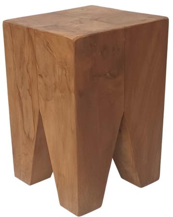 KUBA Kruk | Bijzettafel | Massief Teakhout | Design | 169,=, 45 tot 60 cm, Verzenden, Nieuw, Minimalistisch