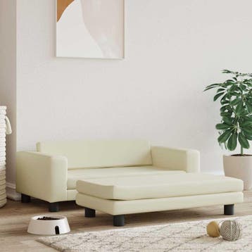 vidaXL Hondenmand met verlengstuk 100x50x30 cm kunstleer, Dieren en Toebehoren, Verzenden, Nieuw