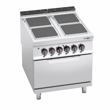 GGM Gastro | Elektrisch fornuis - Lorenzo 900 - 800x900mm -, Witgoed en Apparatuur, Fornuizen, Verzenden, Nieuw, Inbouw