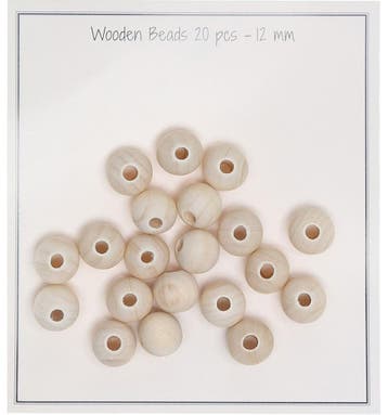 Go Handmade Houten Parels - 12 mm (Per 20 stuks), Ophalen of Verzenden, Nieuw