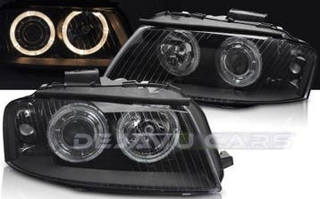 Xenon Look Koplampen met Angel Eyes voor Audi A3 8P, Ophalen of Verzenden