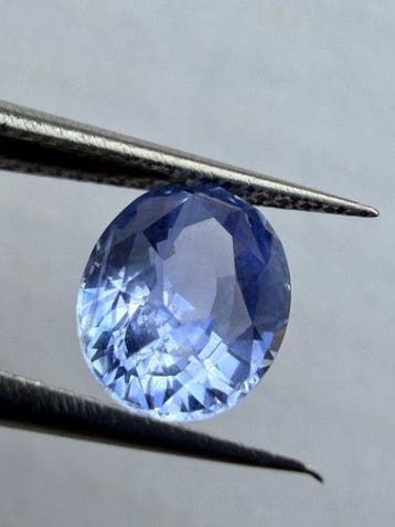 Blauw Saffier - 1.53 ct - Antwerp Laboratory for Gemstone, Nieuw