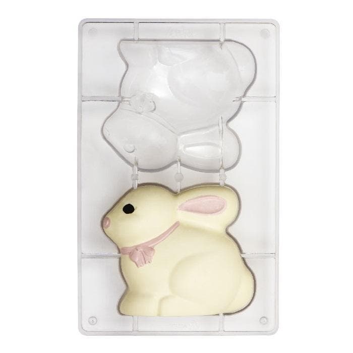Chocolademal Konijn 94x80mm, Hobby en Vrije tijd, Taarten en Cupcakes maken, Nieuw, Verzenden