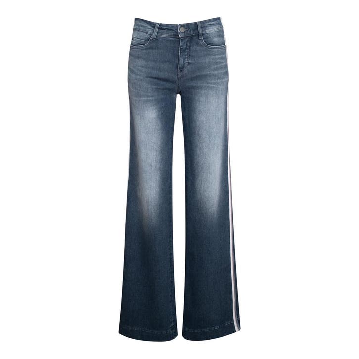 MAC • blauwe Dream Wide galon jeans • 34, Kleding | Dames, Spijkerbroeken en Jeans, Blauw, Nieuw, Verzenden