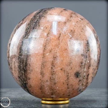 Zeer zeldzame perzik Cipolin Sphere- 3095.74 g