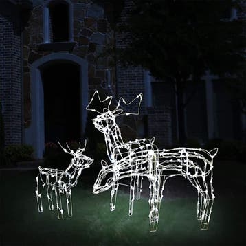 vidaXL 3-delige Kerstverlichting rendieren 229 LEDs, Verzenden, Nieuw