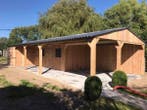 2 stallen en schuur en overkapping horsestables prijzen incl, 2 of 3 paarden of pony's
