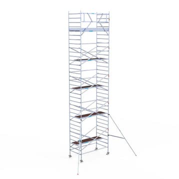 Rolsteiger Original 135x250 11,2m werkhoogte tegen de gevel, Verzenden, Nieuw, Rolsteiger of Kamersteiger, 5 meter of hoger