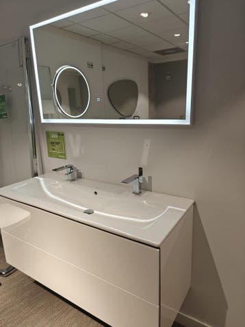 Showmodel design badmeubel 120cm Duravit  Greepl. wit - 0026, Ophalen, Nieuw, 100 tot 150 cm, Wastafelkast
