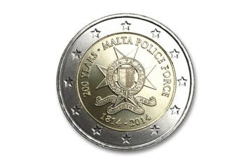 2 euro 200 jaar Maltese Politie 2014 - Malta, Verzenden