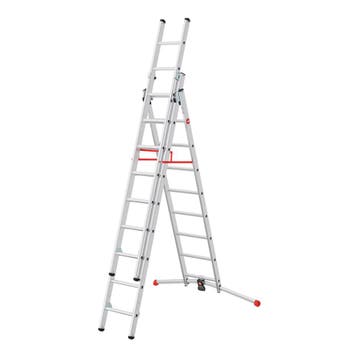 Hailo ProfiLOT S100 2x9 + 1x8 combinatieladder, Verzenden, Nieuw
